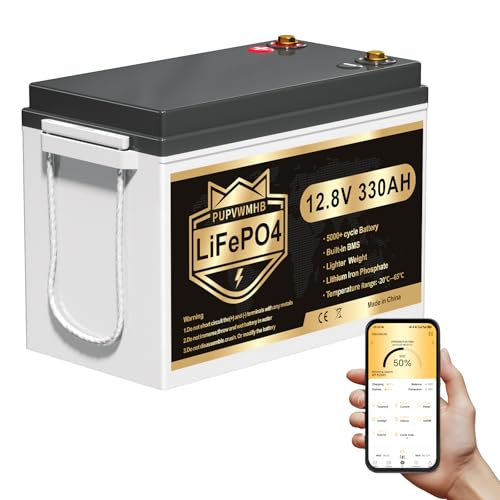 12V 330Ah LiFePO4 Lithium Battery with 4224Wh Energy